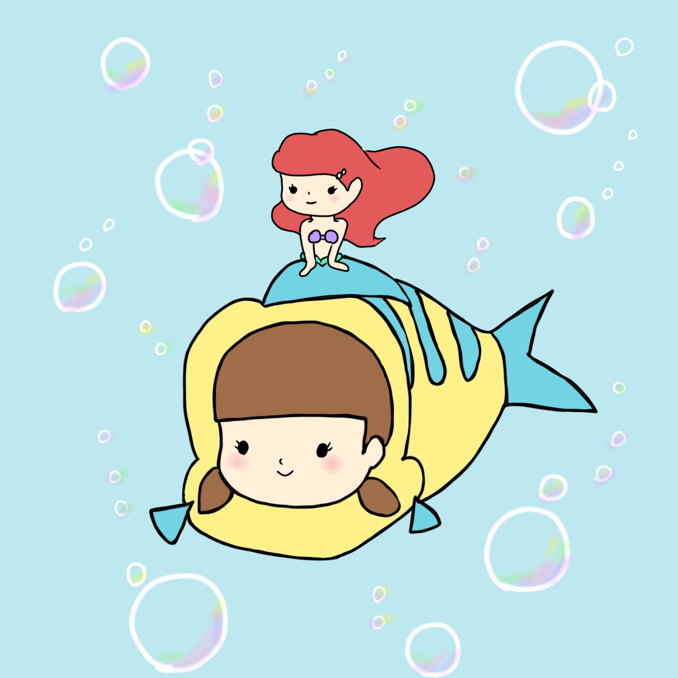 のせこちゃん 楽しくお絵描き ちょっとキモい リトルマーメイド アリエル プリンセス ディズニー アニメ 映画 イラスト T Co Ztlqyndypa Twitter