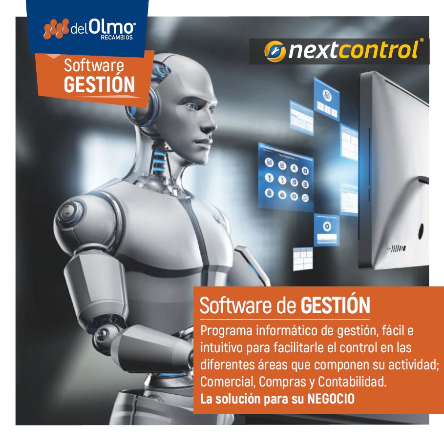 Pensamos en todas las áreas del taller mecánico para cubrir sus necesidades. Por ello, te invitamos a conocer el Software de Gestión de Next Control por el cual cubrirás las necesidades comerciales, de compras y contabilidad.

#RecambiosDelOlmo #Serca #TallerMecanico #Compras