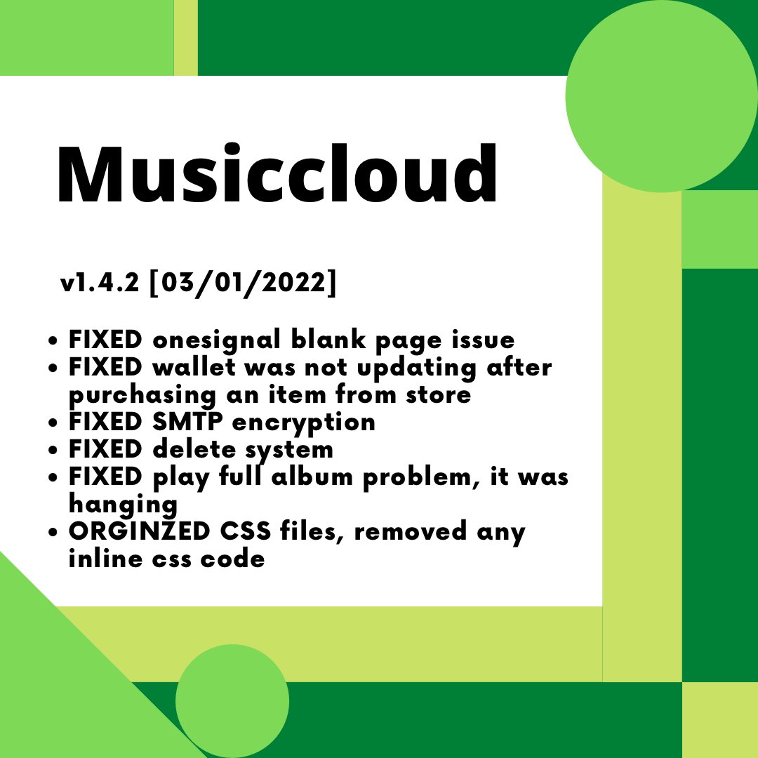 linkspreed's tweet photo. We have #released 💬 #Version 1.4.2 of #Musiccloud 🥳. Please give us your #feedback.📲 https://t.co/xfCxbzlBhw