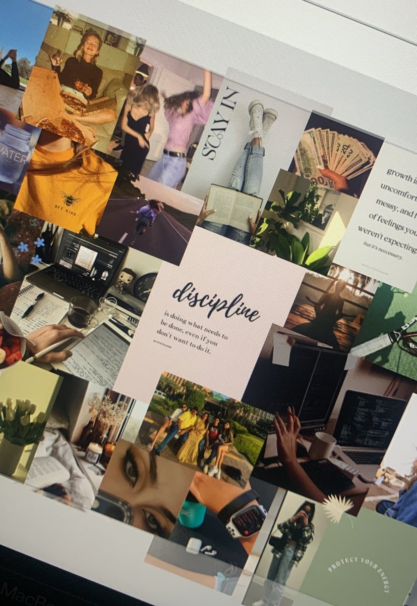 Never knew making a vision board would be so fun! 

(i used thelanding.app to make mine)