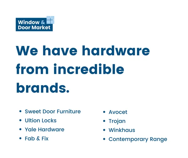 A list of hardware brands we work with.