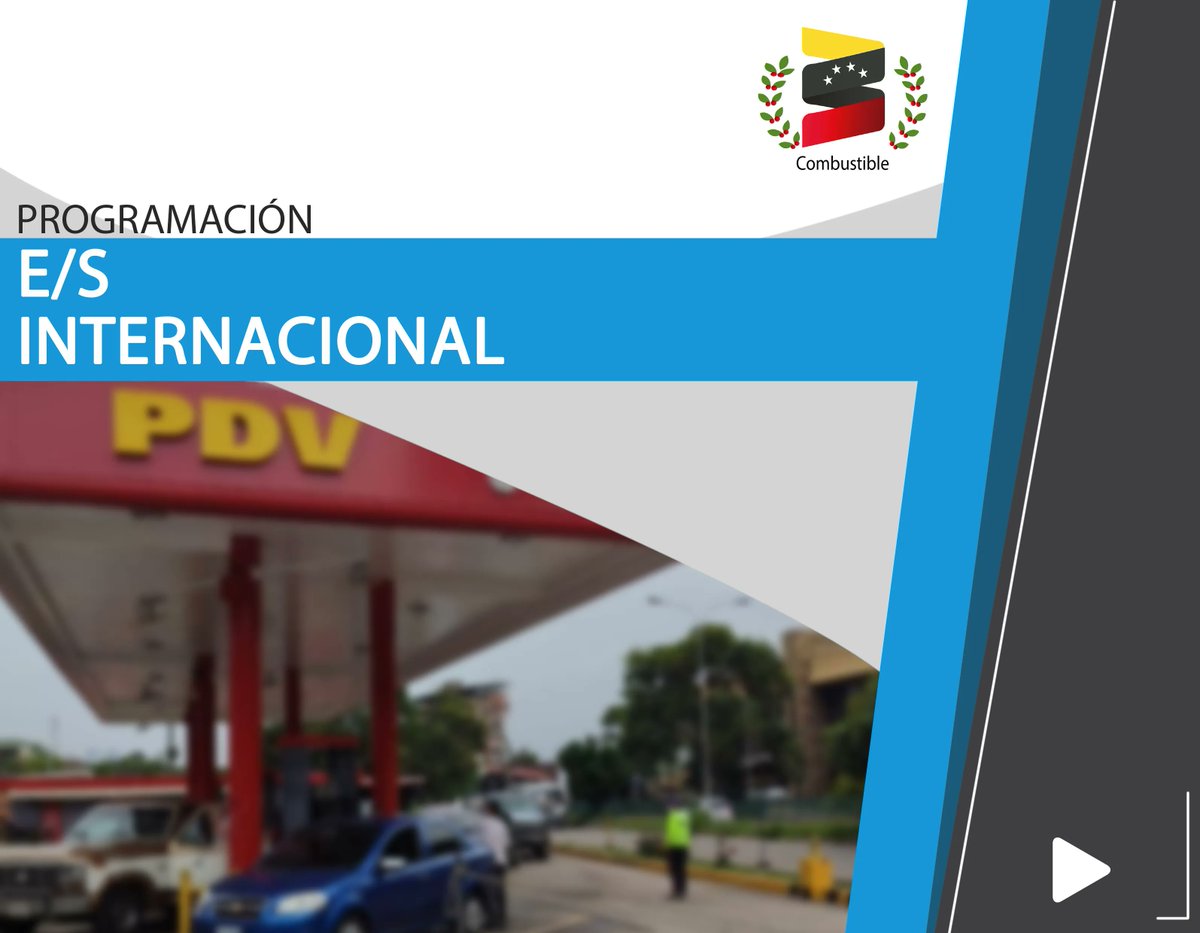 #GabineteDeCombustible || #04Ene MARTES Programación de E/S a precio internacional para el suministro de combustible  del estado #TACHIRA ⛽
