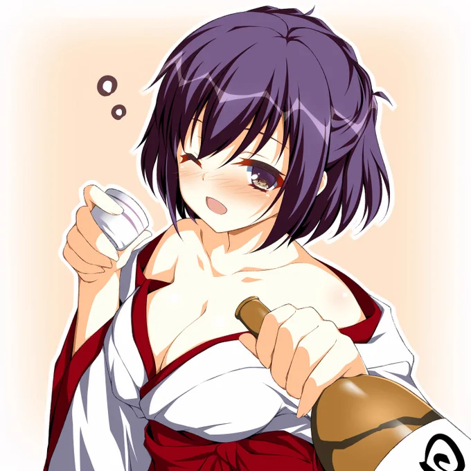 これは神社だと正月三が日いろいろ付き合いで大変そうなんだけど、最後にはお酒で酔いどれてしまって なんやかんやそこに同席してた新海兄妹がお世話係を任されてしまうようになる、沙月ちゃんの絵
#ぱれっと #9ナイン 