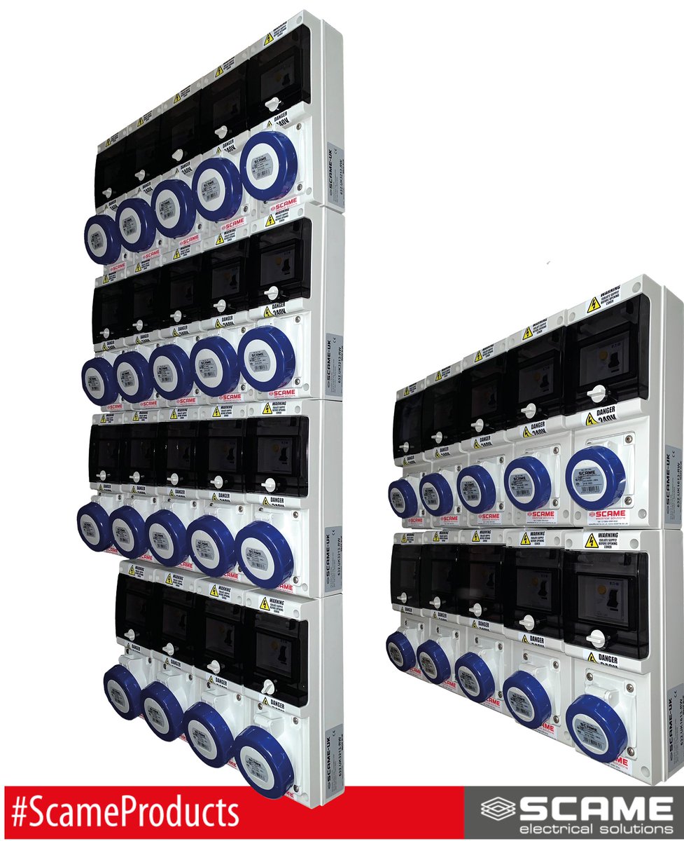 ScameUK's tweet photo. Just before the Christmas break our Production Team completed this large order of 29 BLOCK Series units for our customer in Bristol

- 19 w/ 32a socket
- 10 w/ 16a socket
- 240v
- IP67
- RCD protection

custombuild@scame.co.uk

#ScameProducts #bulkorder #custombuild #electrical https://t.co/MKPaIbdUOx