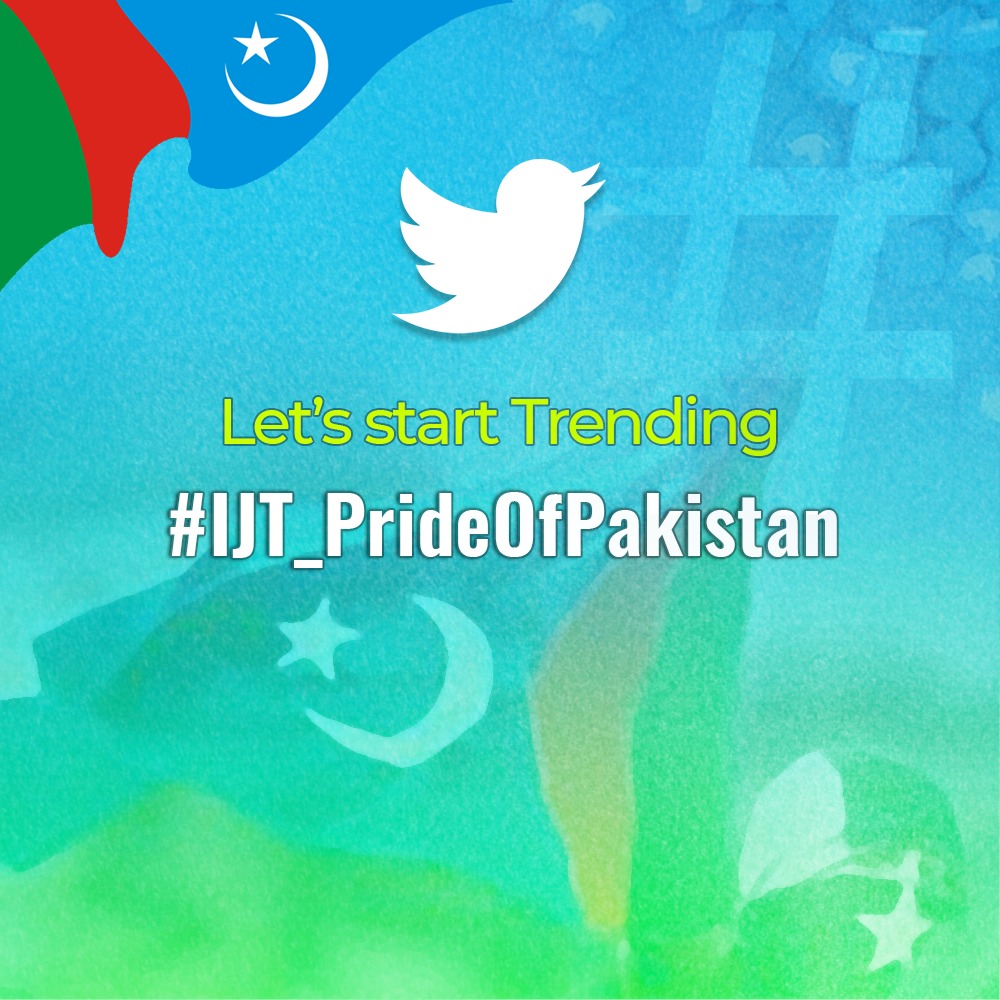 TeamJTS1's tweet photo. Guys, Grab Your Keyboards and Start Trending with HT 👇 
#IJT_PrideOfPakistan https://t.co/jT2mzZgMVk