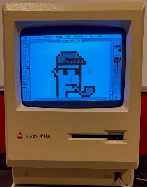 mac_punks's tweet image. Here’s MacPUNK 030 (no longer available) in his many forms!

MacPUNKS is currently 150 strong, but will eventually reach 250-300. All 1/1&apos;s and starting at only 0.04 $ETH. Printout, 2nd .jpg and file on 800k floppy also included with original purchase.

opensea.io/collection/mac…