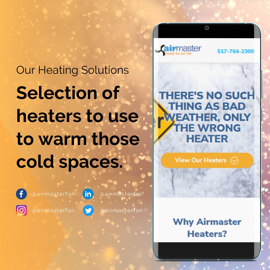 🥶 Don't get cold feet! Get the best heating solution available to warm up your cold spaces.

👉 To learn more you can visit solutions.airmasterfan.com/heaters/

#heater #heating #s #heaters #procurement #warehouse #warehousing #warehousecompany #logisticscompany #safety