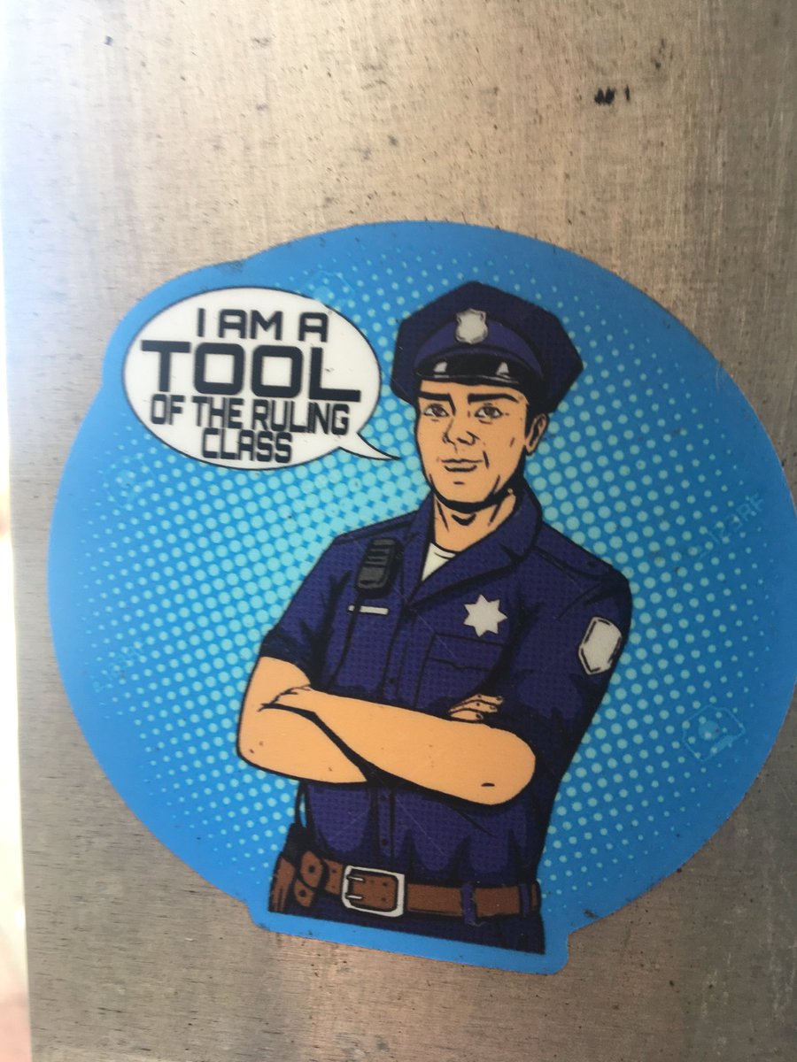 GraffitiRadical's tweet photo. "I am a tool of the ruling class"

Sticker seen in Albany, New York https://t.co/vYelKHpzys