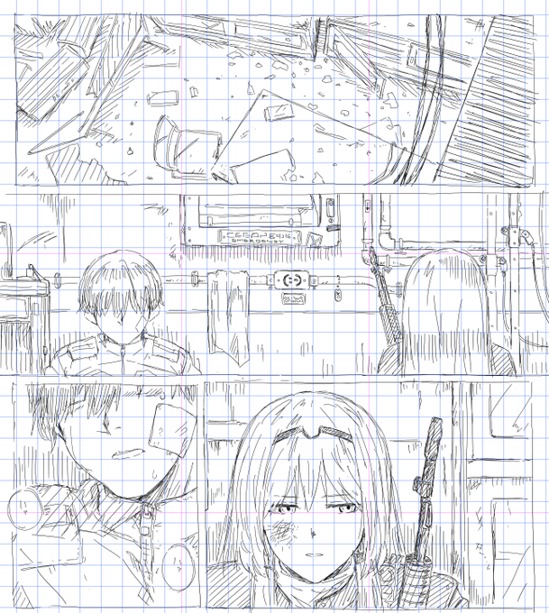 ただの落書き漫画なのに何も考えずに描き込んでっから終わんねーんだよになってる 
