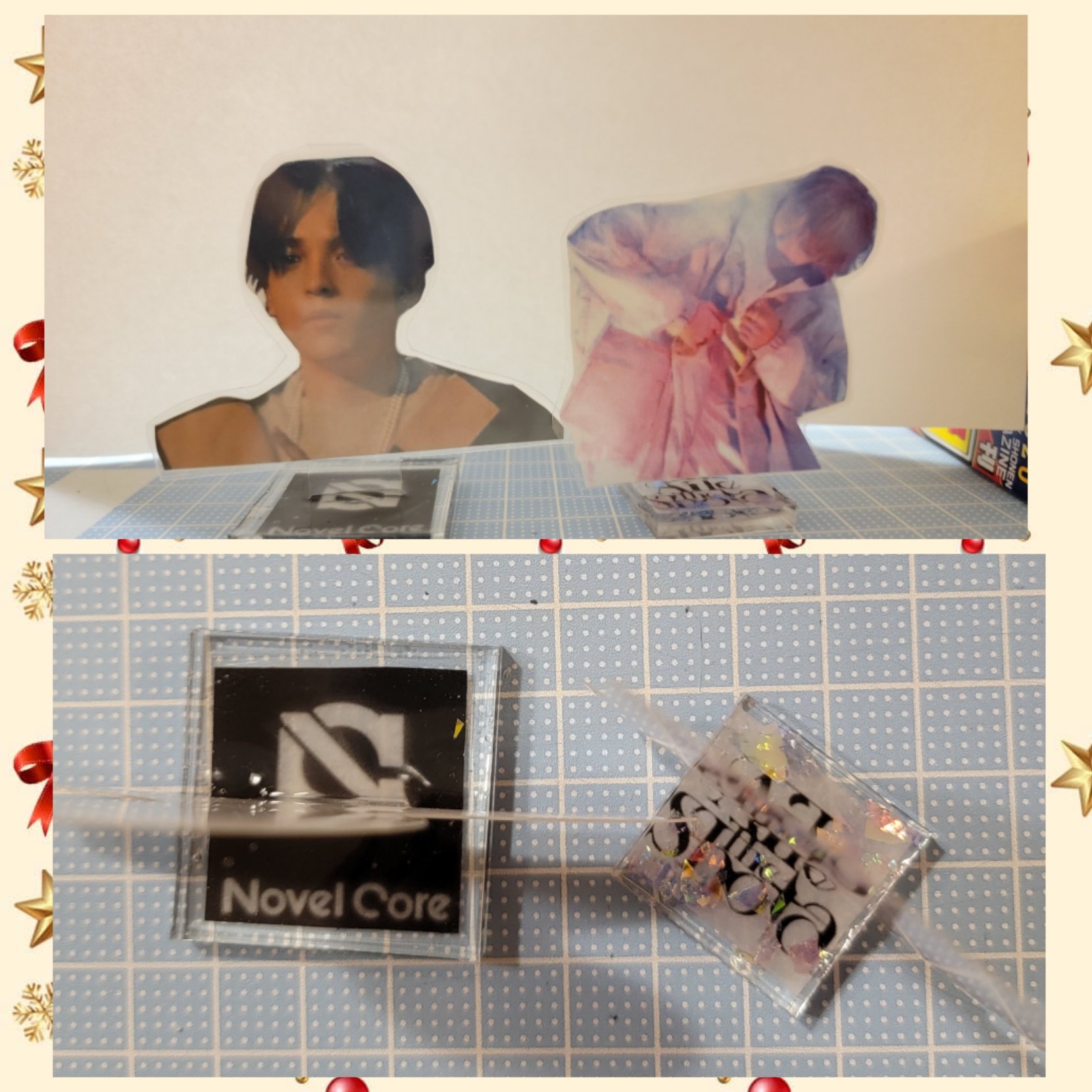 ひな Aile The Shotaのアクスタも勝手に作りました アクスタの台座を作るために 正方形の薄いシリコン型も必死に探しました 仲良しのコアくんと並べることができて幸せです 推し活楽しいね Aurora Tokioのコンセプト素敵で創作意欲止まらず