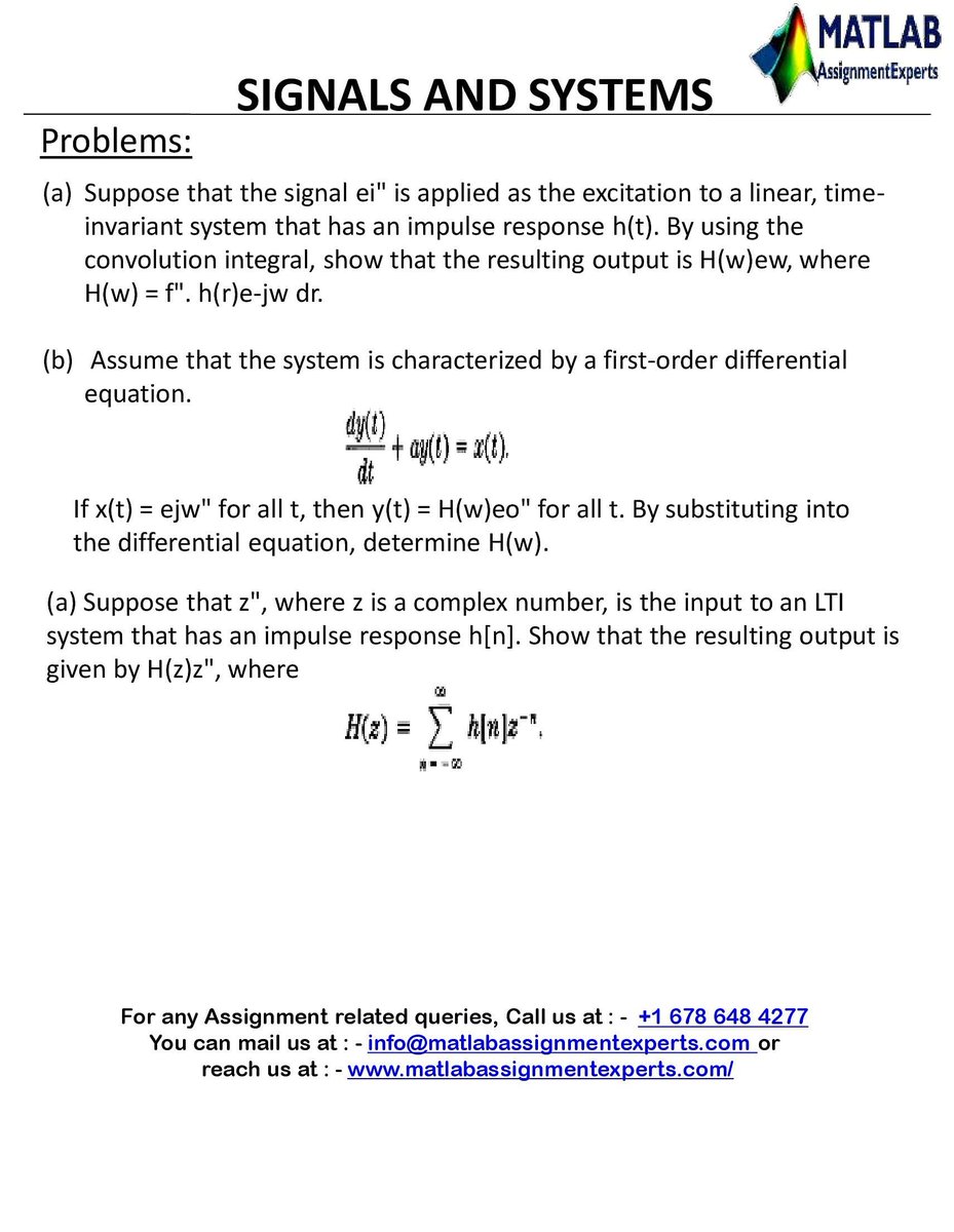 ExpertsMatlab's tweet photo. I am Green J. I am a Digital Signal Processing Assignment Expert. I hold a Master’s in Matlab, University of Oxford, UK. I have been helping students with their assignments for the past 10 years. To see the full assignment visit https://t.co/y7xPbjZ0dr
#matlabassignmenthelp https://t.co/5RMVMvstmb
