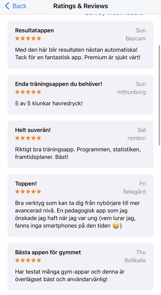 Wildenstam's tweet photo. Färska recensioner av StrengthLog i App Store. Om 2022 är året du bestämt dig för att ta dig till gymmet, kommer vår app bli din bästa kompis. Och som nybörjare behöver du absolut inte premium, gratisversionen räcker långt. Mer info här: https://t.co/HKb3pYmqsk https://t.co/Fe4h4wJG3B