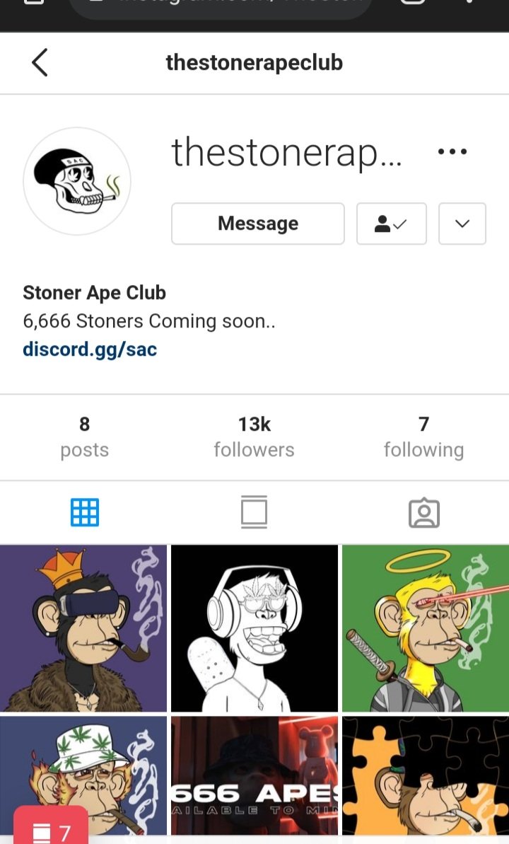 shadow128917's tweet photo. @StonerApeClub Done, and following✅ https://t.co/WvKjo2Rzew