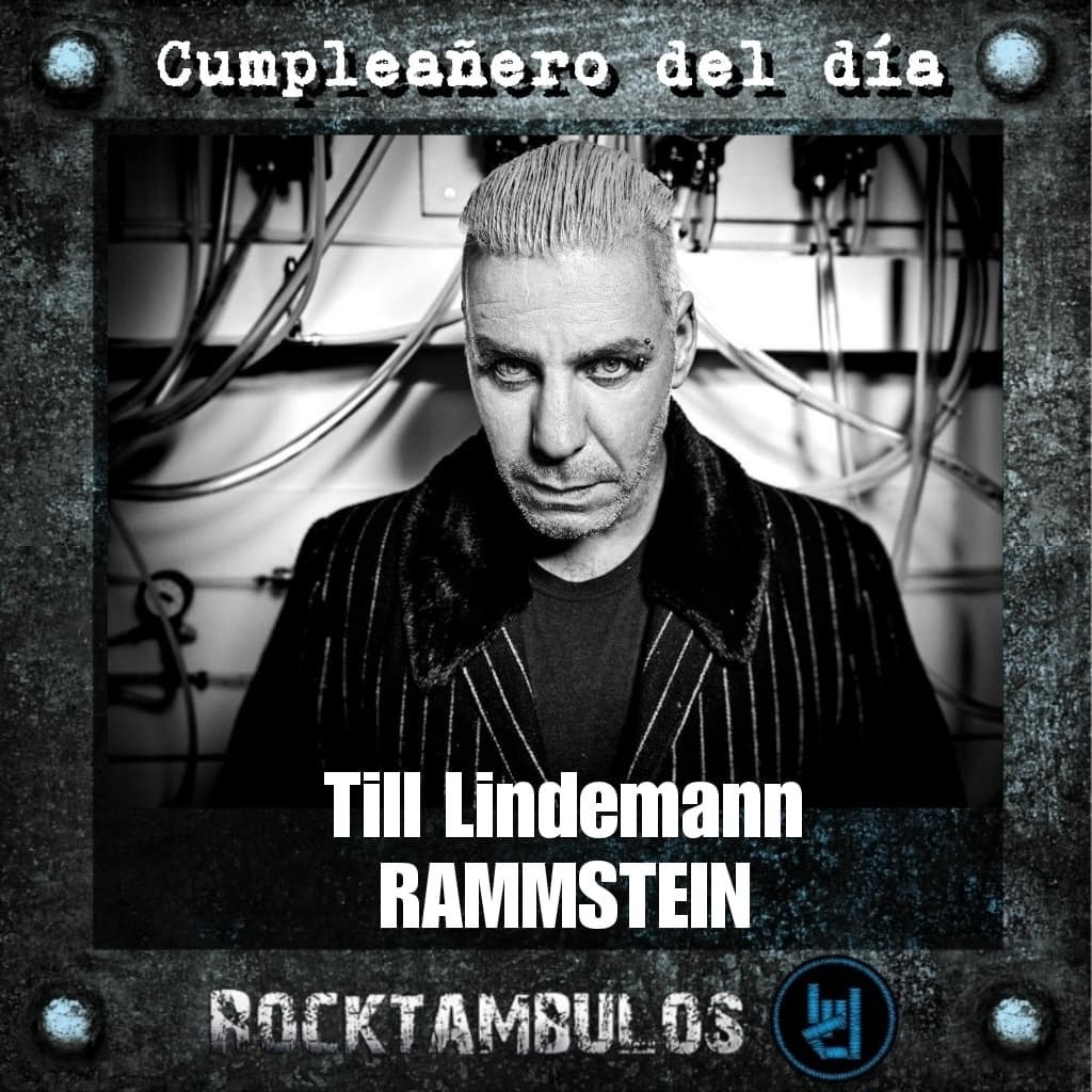 Hoy celebramos el cumpleaños del gran Till Lindemann Happy birthday Till 