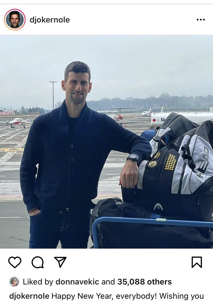 stu_fraser's tweet photo. BREAKING: Novak Djokovic has received a medical exemption and will play the Australian Open. https://t.co/mT9YrWIVdo