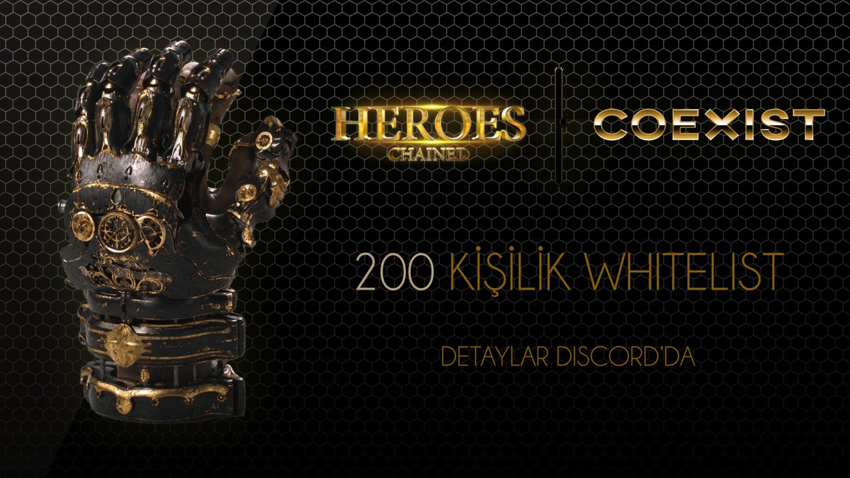 C O E X I S T (@guildcoexist) on Twitter photo COEXIST Heroes Chained ile beraber!
<a href="/HeroesChained/">Heroes Chained 🔺</a>
200 klan üyemize Heroes Chained ön satışından Whiteliste katılma imkanı veriyoruz!
Detaylar Discord'da! discord.gg/ZTmszyUcpX COEXIST Heroes Chained ile beraber!
<a href="/HeroesChained/">Heroes Chained 🔺</a>
200 klan üyemize Heroes Chained ön satışından Whiteliste katılma imkanı veriyoruz!
Detaylar Discord'da! discord.gg/ZTmszyUcpX