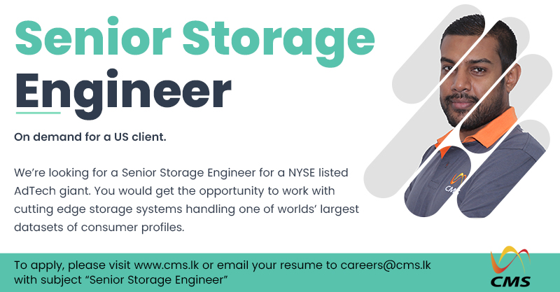 cms_lk's tweet image. We’re looking for a Senior Storage Engineer for a NYSE listed AdTech giant. You would get the opportunity to work with cutting edge storage systems handling one of worlds’ largest datasets of consumer profiles. 
cms.lk/careers/senior…

#storage #systems #storageengineering