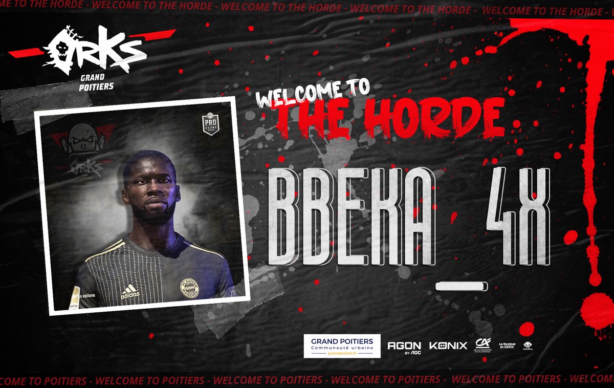 🚨#MercatoUpdate🚨

On continue les annonces pour le nouveau roster ! 👑

𝐋𝐚 𝐇𝐨𝐫𝐝𝐞 accueille un défenseur central de qualité aujourd'hui ! Il jouera au numéro 39, il s'agit de <a href="/XBbeka/">Bbeka_4x</a>, bienvenue à toi ! #WeAreHorde ⚫️🔴