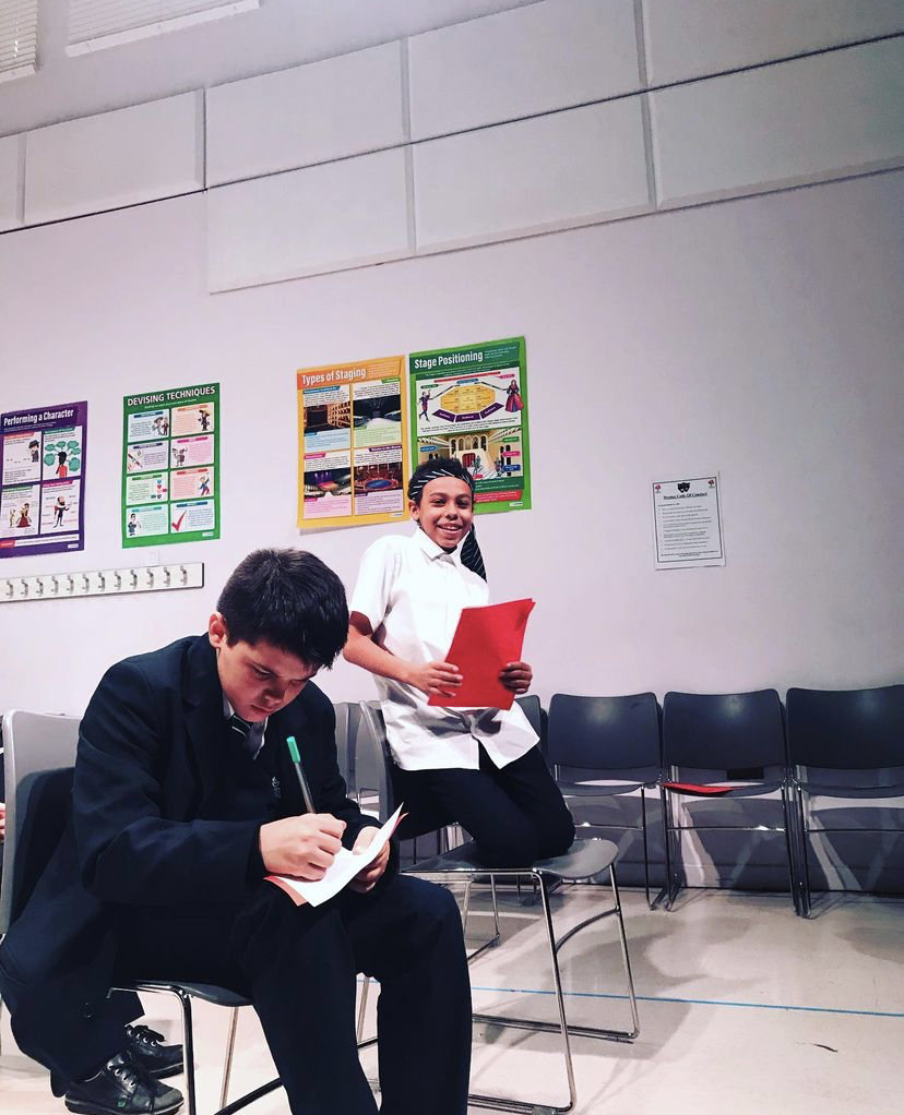 Workshop 6 at @KSA_Secondary and @TrinityAcad we were motivated by the work of the late poet John Giornio 'Thanx For Nothing', and <a href="/maddyempayne/">Madeleine Moses-Payne</a> continued to educate us about stereotypes. Read more and listen here mailchi.mp/9198ed5b8e9d/e… #EPBecoming <a href="/ace_national/">Arts Council England</a> @WCHN_UCL