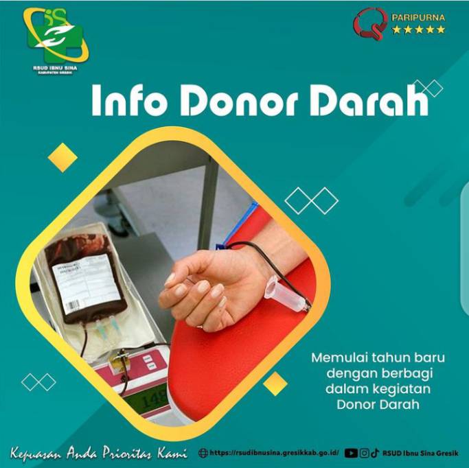 Blood4LifeID's tweet photo. #INFO #DonorDarah #KabGresik #JawaTimur | 5 Januari 2022 | 07.30 - 12.00 WIB | Basement Gedung Gawat Darurat Terpadu (GGDT) RSUD Ibnu Sina Gresik. Jl. Wahidin Sudirohusodo No. 243B | https://t.co/fvm4wsu27b