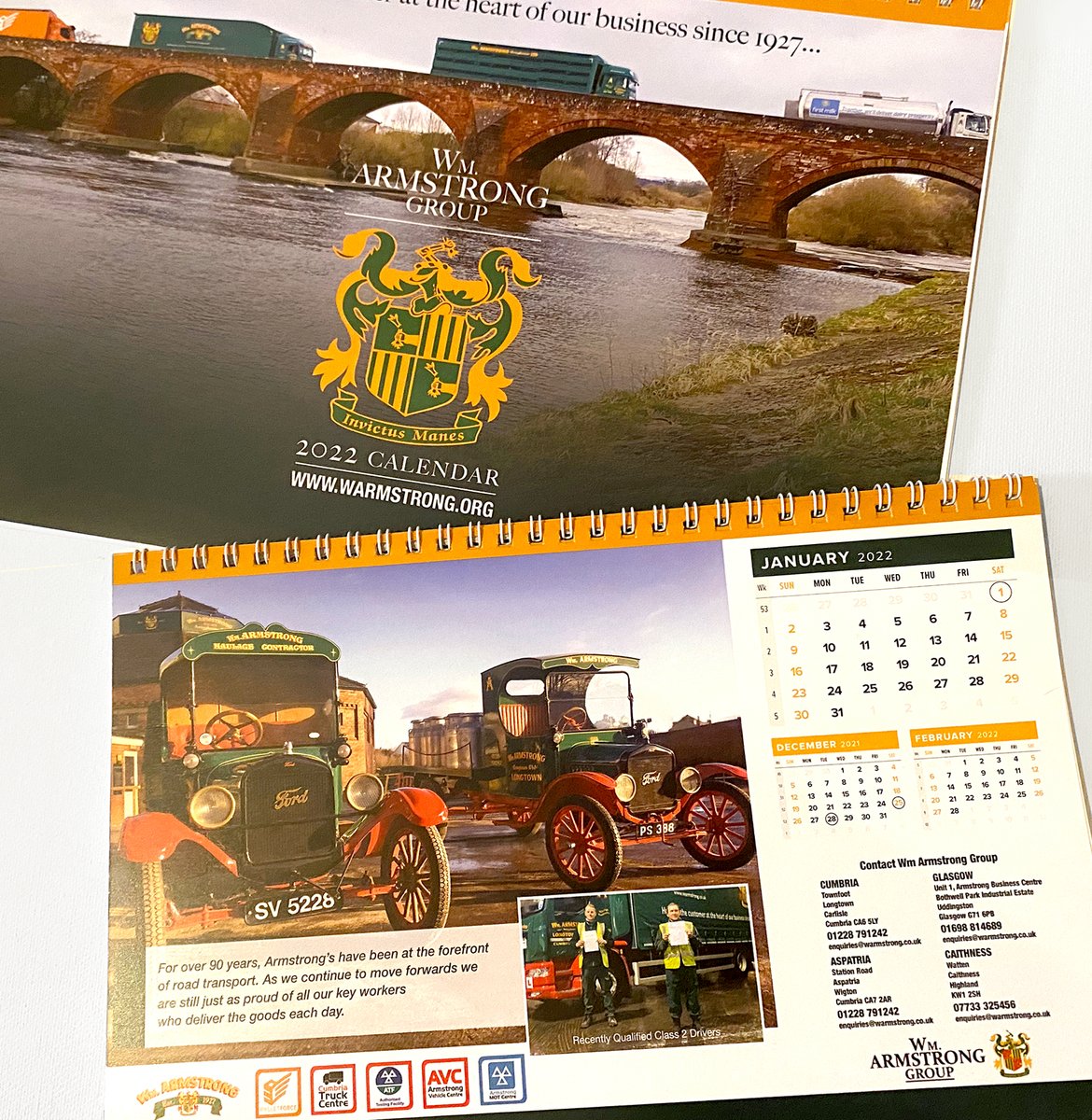 As we open our new calendar we sincerely hope that everyone has a safe and happy 2022. Thank you for your continued support, we will be here doing our bit to keep the wheels turning! 
#wmarmstronggroup