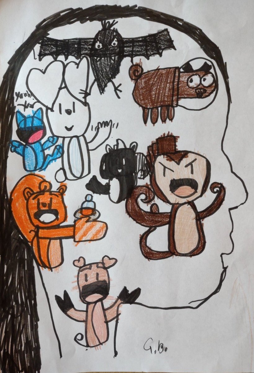 BeardPiula's tweet photo. Hello, @tartanbaffies! I thought it was a great idea drawing the outline of head so thank you for sharing #scribblelive! I got Isabela and Gabriela to do it! (Gabriela's head has pick up loads of drawing skills from @RobBiddulph @jabberworks and @jamiesmart) https://t.co/oDwqMVHEbQ