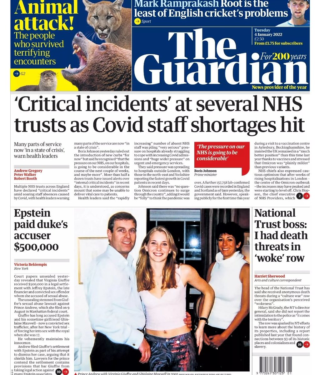 NHSActivistRN's tweet photo. Critical incidents being declared at NHS trusts across the UK 

Boris Johnsons response:

"We are in a far better position than this time last year ....because Omicron is milder"

Retweet if you think he needs to go https://t.co/Nv6nneOmZk https://t.co/6xsx9JDZF5