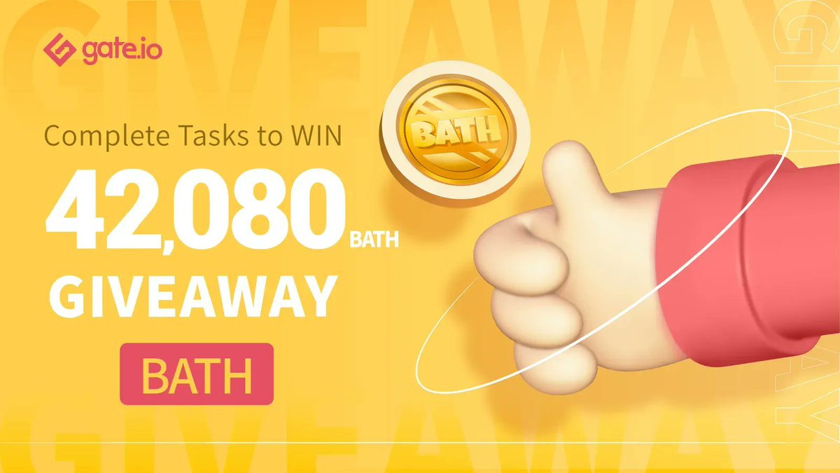 Gate.io (@gate_io) on Twitter photo 😍Get Your Hands On Our Gate.io #Giveaway😍
😎Share A 42,080 $BATH Prize Pool😎
👇Tasks👇
👉Follow @gate_io & <a href="/BattleHeroNFT/">Battle Hero</a>
👉Retweet & @ A Friend
👉40 Lucky Participants Will Win 1,052 #BATH Each
👉Participate: gate.io/en/article/246…
#crypto #Gateio 😍Get Your Hands On Our Gate.io #Giveaway😍
😎Share A 42,080 $BATH Prize Pool😎
👇Tasks👇
👉Follow @gate_io & <a href="/BattleHeroNFT/">Battle Hero</a>
👉Retweet & @ A Friend
👉40 Lucky Participants Will Win 1,052 #BATH Each
👉Participate: gate.io/en/article/246…
#crypto #Gateio