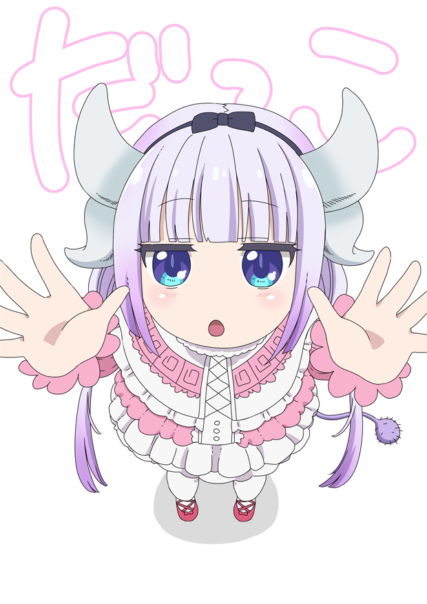 小林さんちのメイドラゴン クール教信者 先生 直筆イラスト色紙 カンナ
