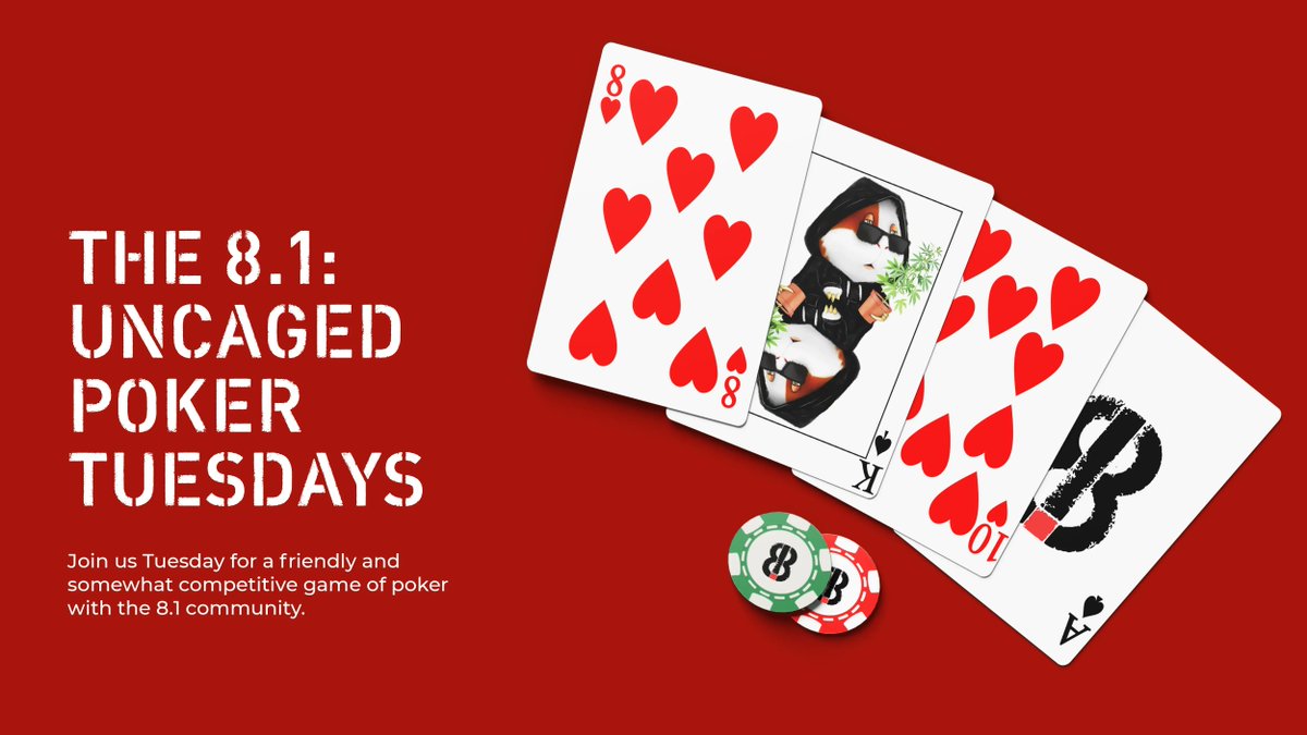 Time to get your poker face one, with our bi weekly Poker games organized by our very own @RagingNick_NFT. Good at poker, bad at poker it doesn't really matter as you can keep coming back for more. Join our first session this Tuesday the 4th of January!