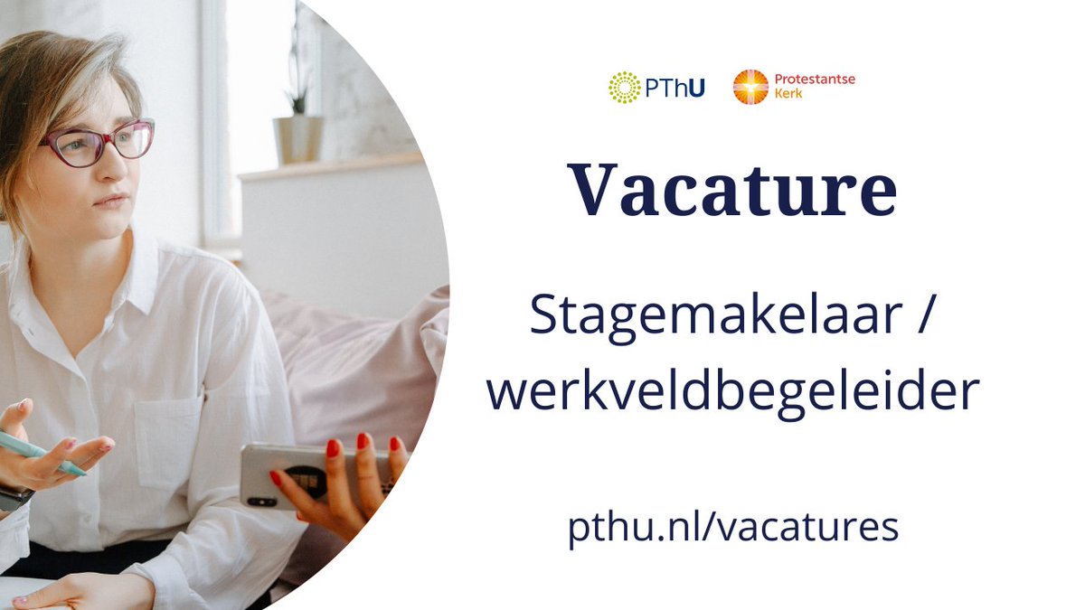 Ken jij het werkveld van de predikanten, kerkelijk werkers en pioniers? Zie jij nieuwe opties voor theologen en studenten? En ben je deskundig op het gebied van vitaliteit en werkbegeleiding? Dan zoeken we jou. pthu.nl/over-pthu/vaca…