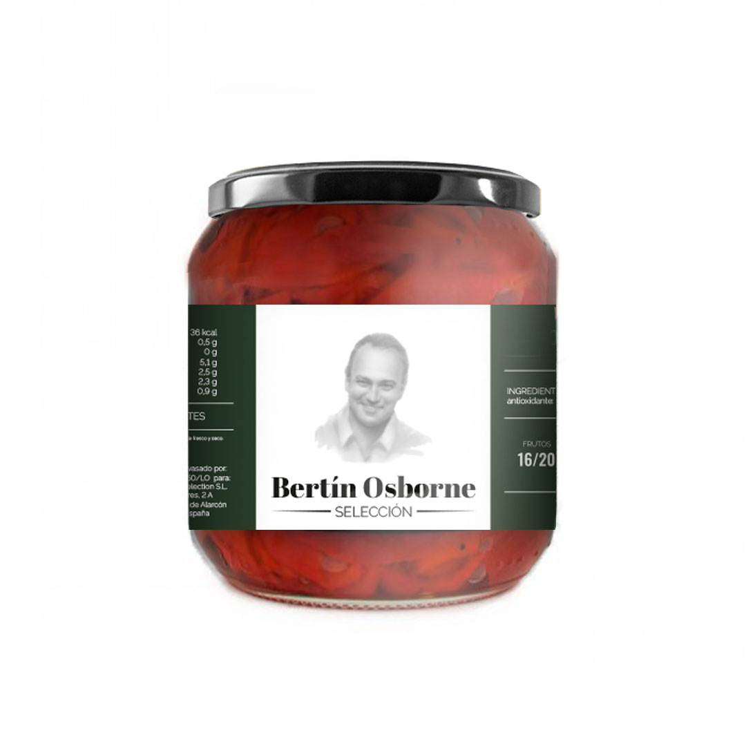 Los pimientos del poquillo de Bertín Osborne Selección, son como los de toda la vida asados y pelados para acompañar  cualquier receta
#entumesa 
#entrada
#goumet
#gastronomia
#productoespañol 
#BertinOsborne