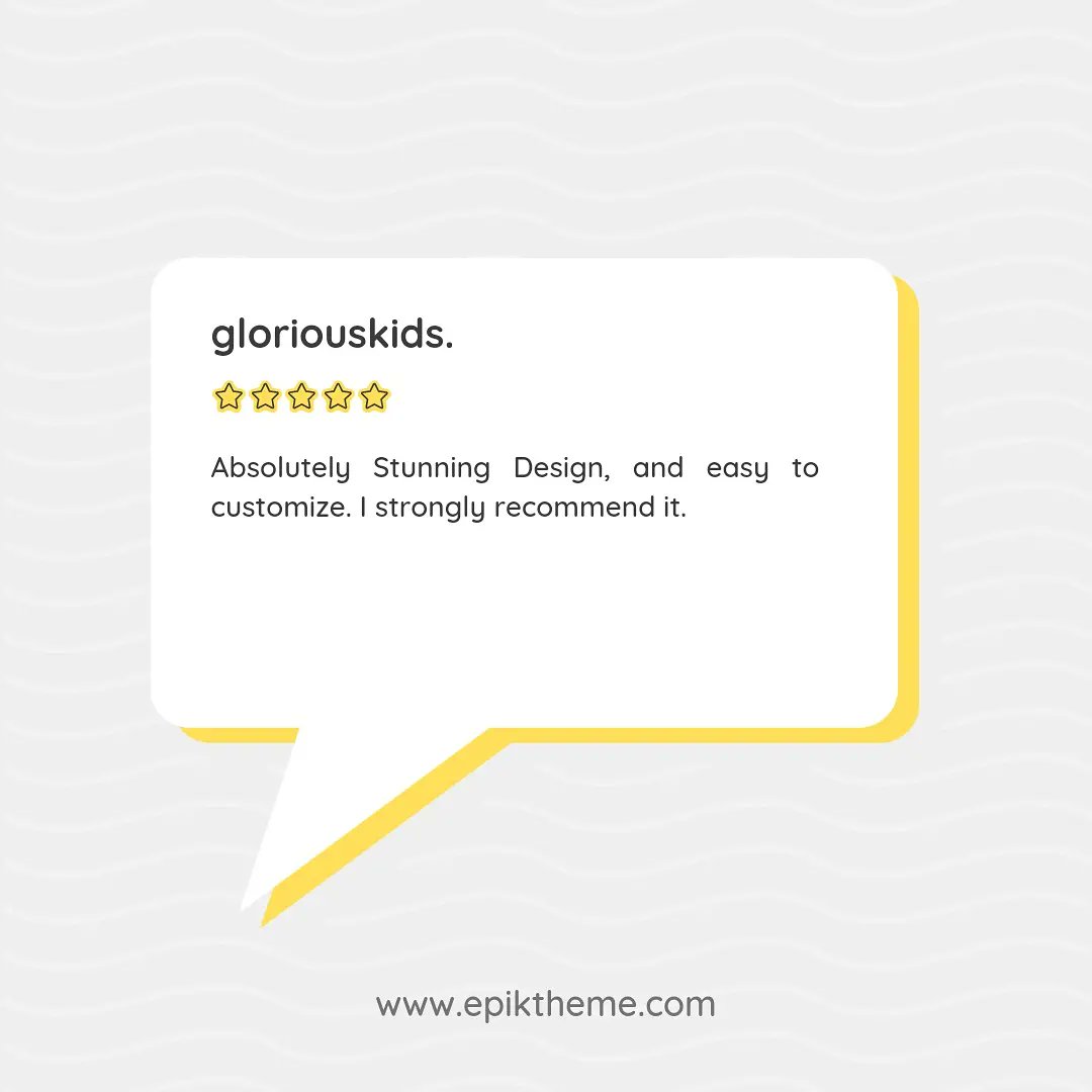 EpikTheme's tweet photo. Valuable feedback from
our customers! https://t.co/nt54fQtMD6