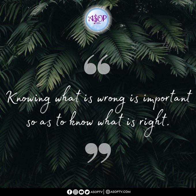 RICOTALEGRIA1's tweet photo. "Knowing what is wrong is important so as to know what is right."

#WhatTheBibleSays
#TruthsFromTheBible https://t.co/37aCX8Bzox