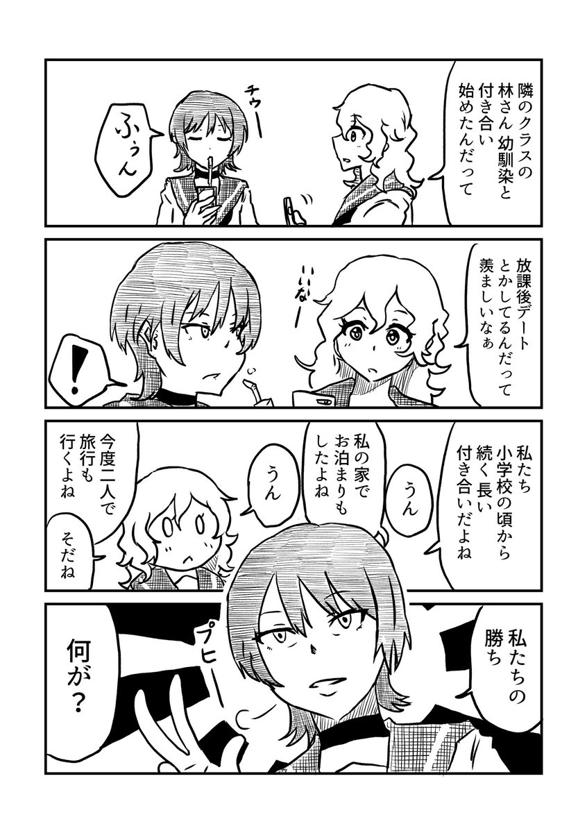 対抗心
#創作百合 