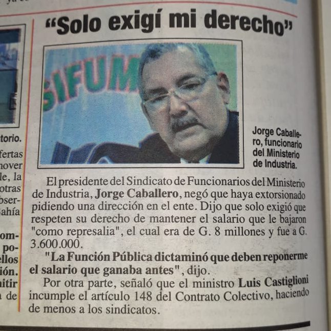 FrenteyAccionFp's tweet photo. Desde el Frente Sindical de Funcionarios Públicos del Paraguay. Ante la grosera e irresponsable maniobra de por sí ilícita contra el Líder y compañero del MIC.
Los líderes de este grandioso y numerosos compañeros agremiado en está central de de Funcionarios públicos.
@MaritoAbdo https://t.co/WWwtCLr5Y6