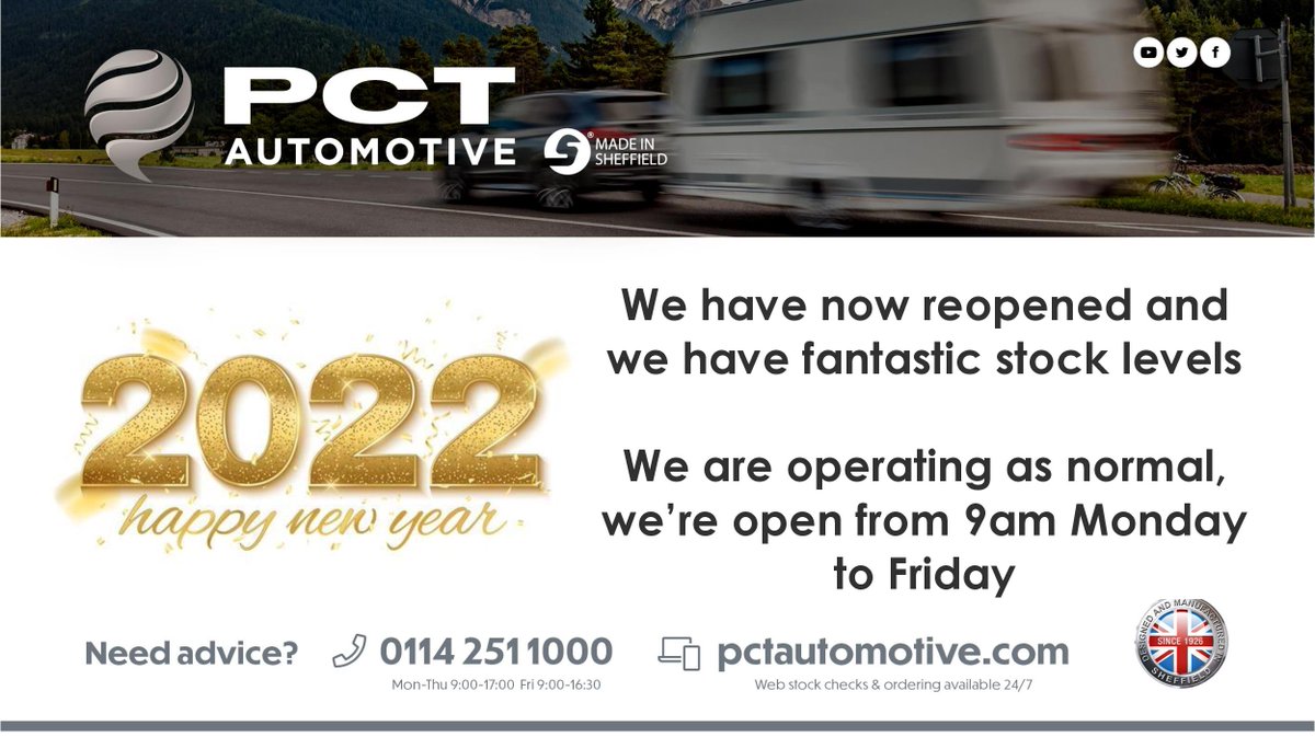 PCTAutomotive's tweet photo. #HappyNewYear #MadeinSheffield https://t.co/K56euieP7c