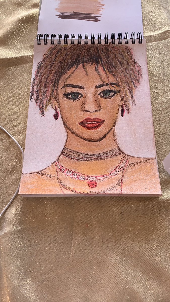 My very talented daughter draws <a href="/rihanna/">Rihanna</a>. What do you think? #ArtistOnTwitter #talent