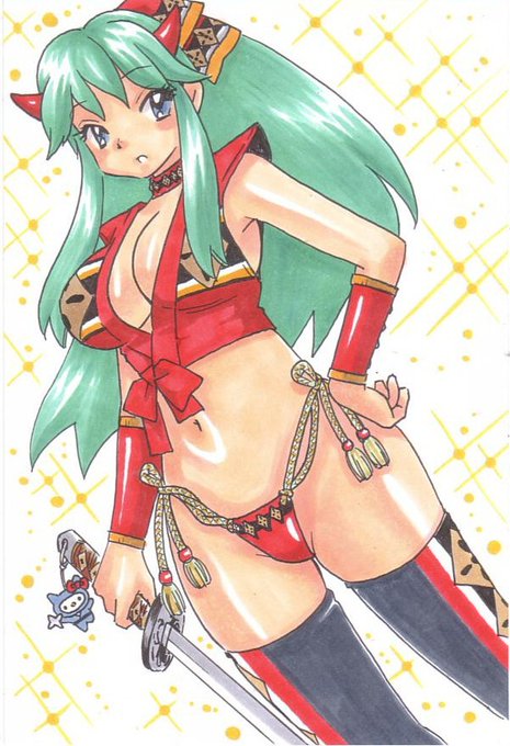 #うる星やつら #ラムちゃん 
#過去絵を投げて絵を描いた気になろうキャンペーン 
10年くらい前のアナログ絵。
永遠のカワイ子ちゃんだなあ 