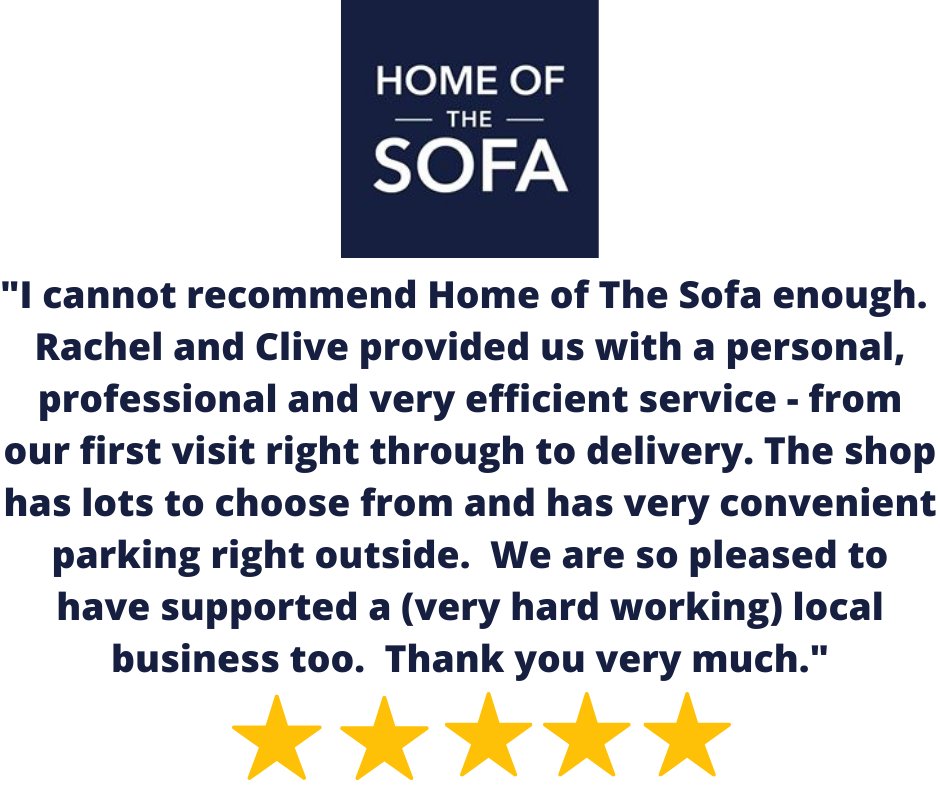 HomeoftheSofa's tweet photo. Thank you to Karen for this lovely review. We really do appreciate hearing from our customers.

https://t.co/cQOtIq8UZD

#stratforduponavon #warwickshire #newsofa #cotswolds https://t.co/MrfMKthulL