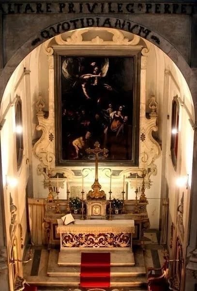 Sala del coretto
 Da qui potete avere una spettacolare visione d’insieme della chiesa con il grande capolavoro di Caravaggio.
#piomonte #saladelcoretto #caravaggio #arte