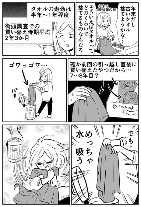 タオルの買い替え時期の話 