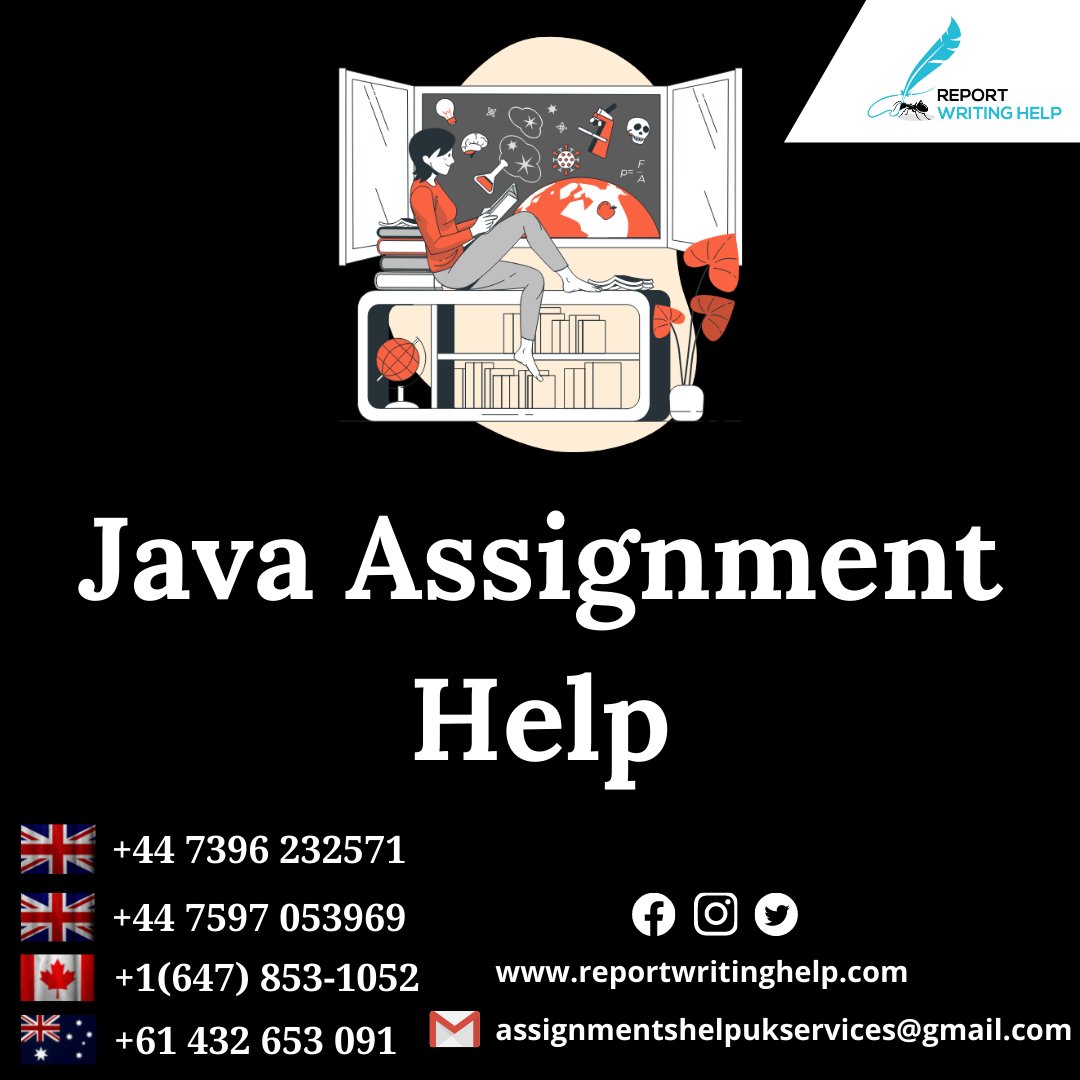 ReportWritingH1's tweet image. Be confident! Because you choose our online java assignment help services.
Order tour task Now.
#javaassignment #javahomeworkhelp #onlinejavahelp #assignmenthelp #javaprogramminghelp #onlinejavaprogramminghelp #javahelp