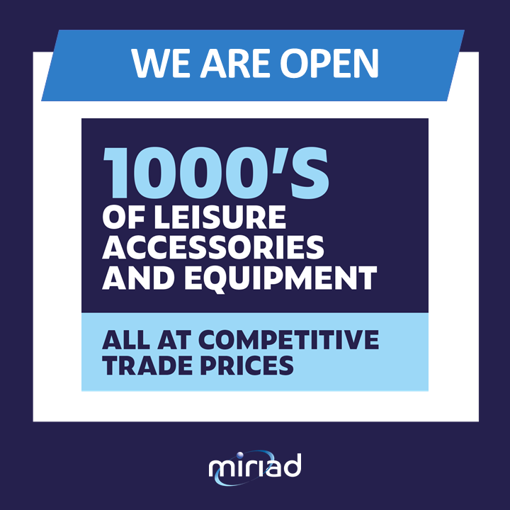 Miriad Products Limited (@miriadproducts) on Twitter photo We are back and ready to take your orders!
Call us on 01283 586060 email us on sales@miriad-products.com or visit the portal online zcu.io/kwUN #weareopen #trade #leisuresuppliers We are back and ready to take your orders!
Call us on 01283 586060 email us on sales@miriad-products.com or visit the portal online zcu.io/kwUN #weareopen #trade #leisuresuppliers