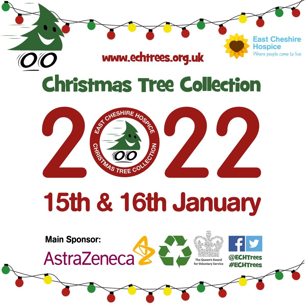 ECHospice's tweet image. Have you got a Christmas tree that will need getting rid of in January? 🤔🎄➡ echtrees.org.uk ⬅🎄
Your tree will  be recycled, meaning you're doing your part for the Hospice, as well as having one less thing to worry about in 2022! 🎄♻
#echtrees @echtrees