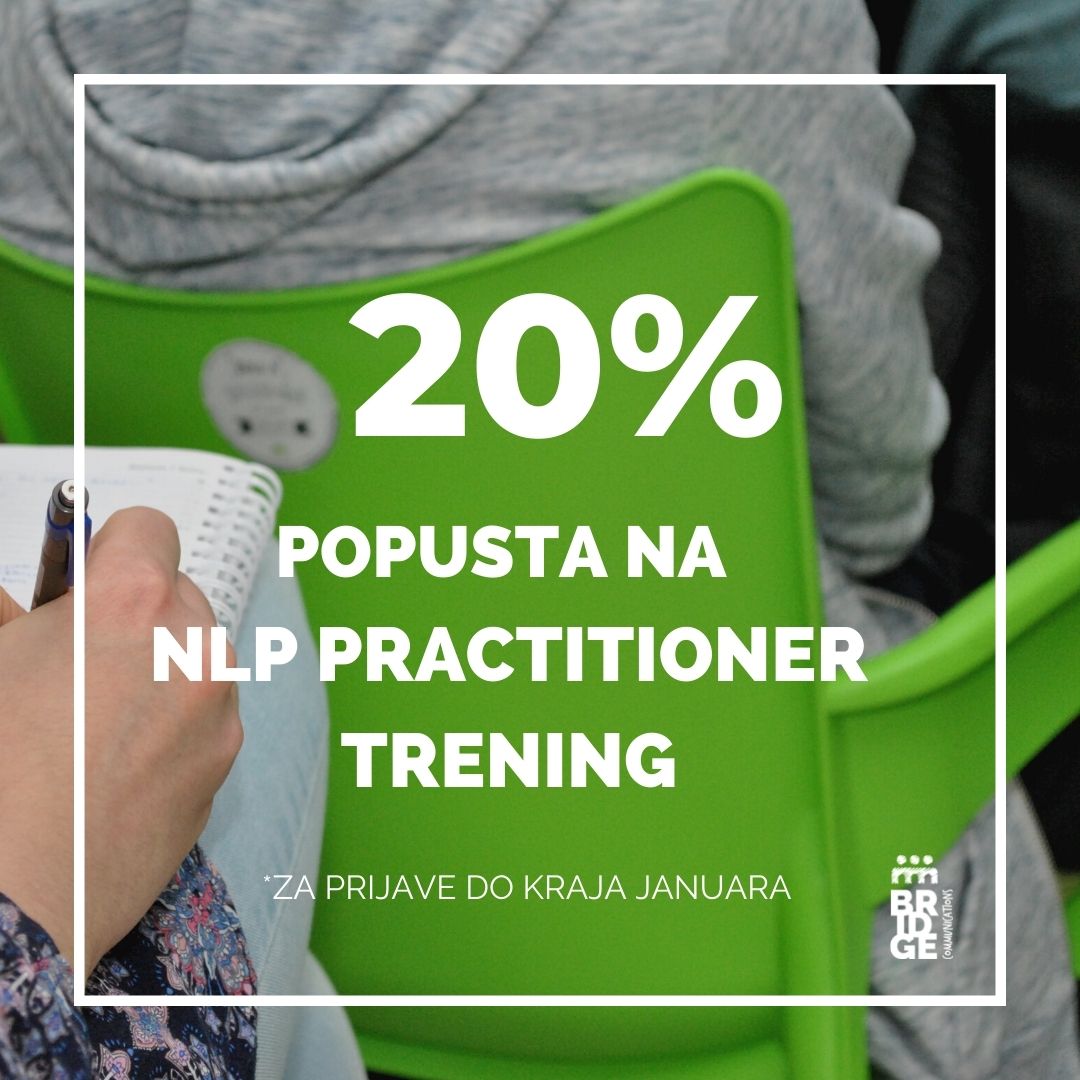 Prijave za NLP Practitioner trening koji startuje u aprilu 2022. godine u Novom Sadu su zvanično otvorene! 🤗🙌

Ne propustite praznični popust i rezervišite svoje mesto do kraja januara: nlp-novisad-2022.gr8.com🍀