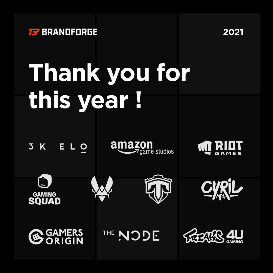 Thank's to our 2021 amazing clients who trusted us, who made this year incredible. 
Brandforge Team wishes you a very #HappyNewYear 2022 !