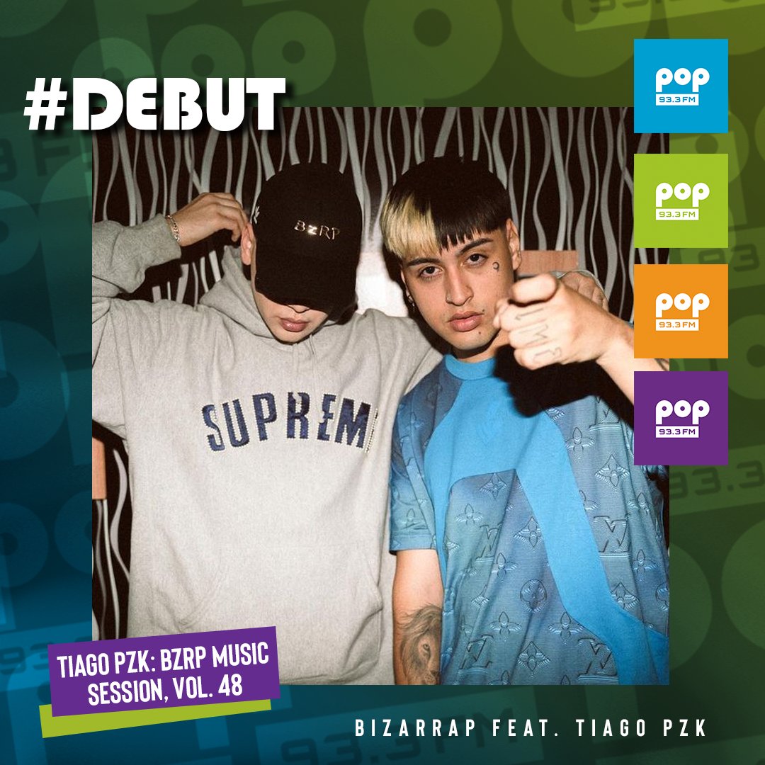 radiopop933's tweet photo. Ya escuchaste la #Session48 de #Bizzarap con #TiagoPZK?
Coméntanos que te parece este nuevo #Debut en nuestro #Top40 🔝 https://t.co/h972XcBLRq
