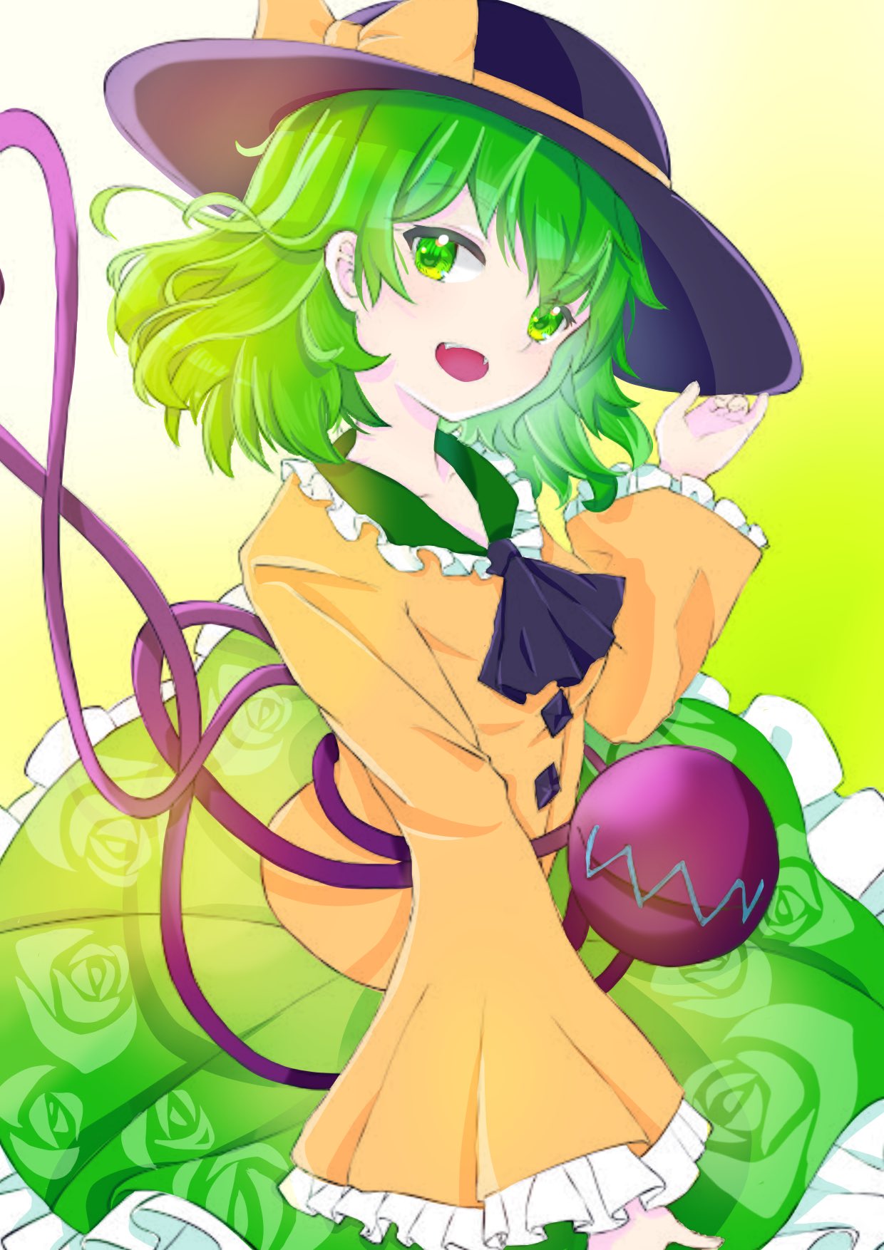 黒猫cat フリー線画で色塗り練習中 フリー線画 絵描きさんと繫がりたい 東方イラスト 古明地こいし T Co Ce2frk1sfo Twitter