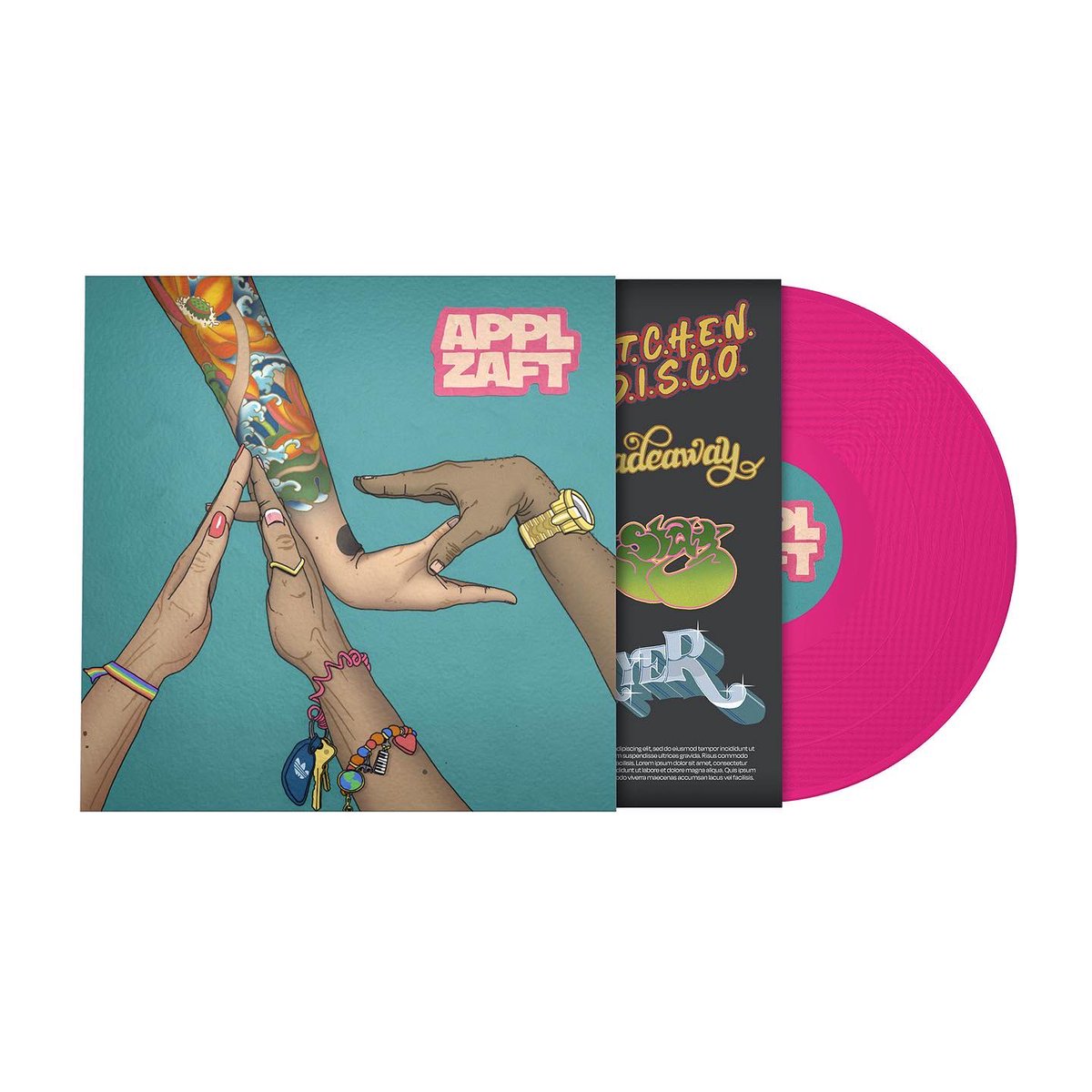 APPLZAFT's tweet photo. Some more good news for 2022 - all vinyl copies of the album have been shipped out today. Remaining stock is now up for sale online too, so if you missed out on the pre-order, get yourself a neon pink heavyweight 12” here: https://t.co/RFGxgvCCZD https://t.co/npian1dHGA